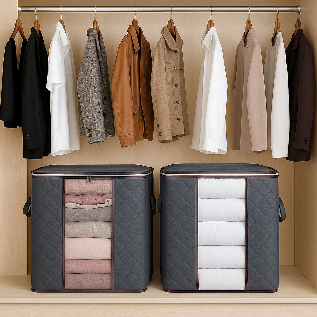 SET OF 3 | HOME CLOTHES STORAGE ORGANIZERS | STORING SOLUTION